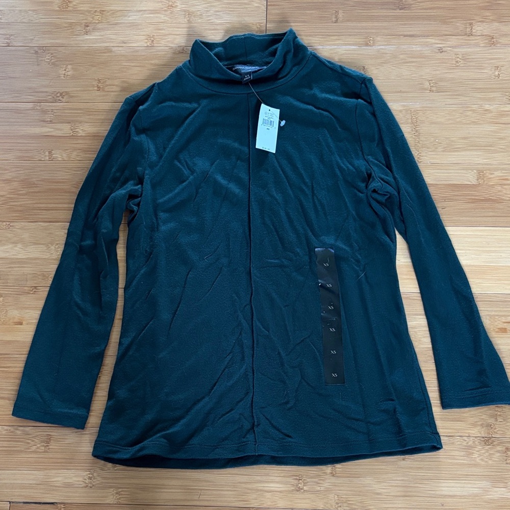 Banana Republic Dark Teal Turtleneck Top